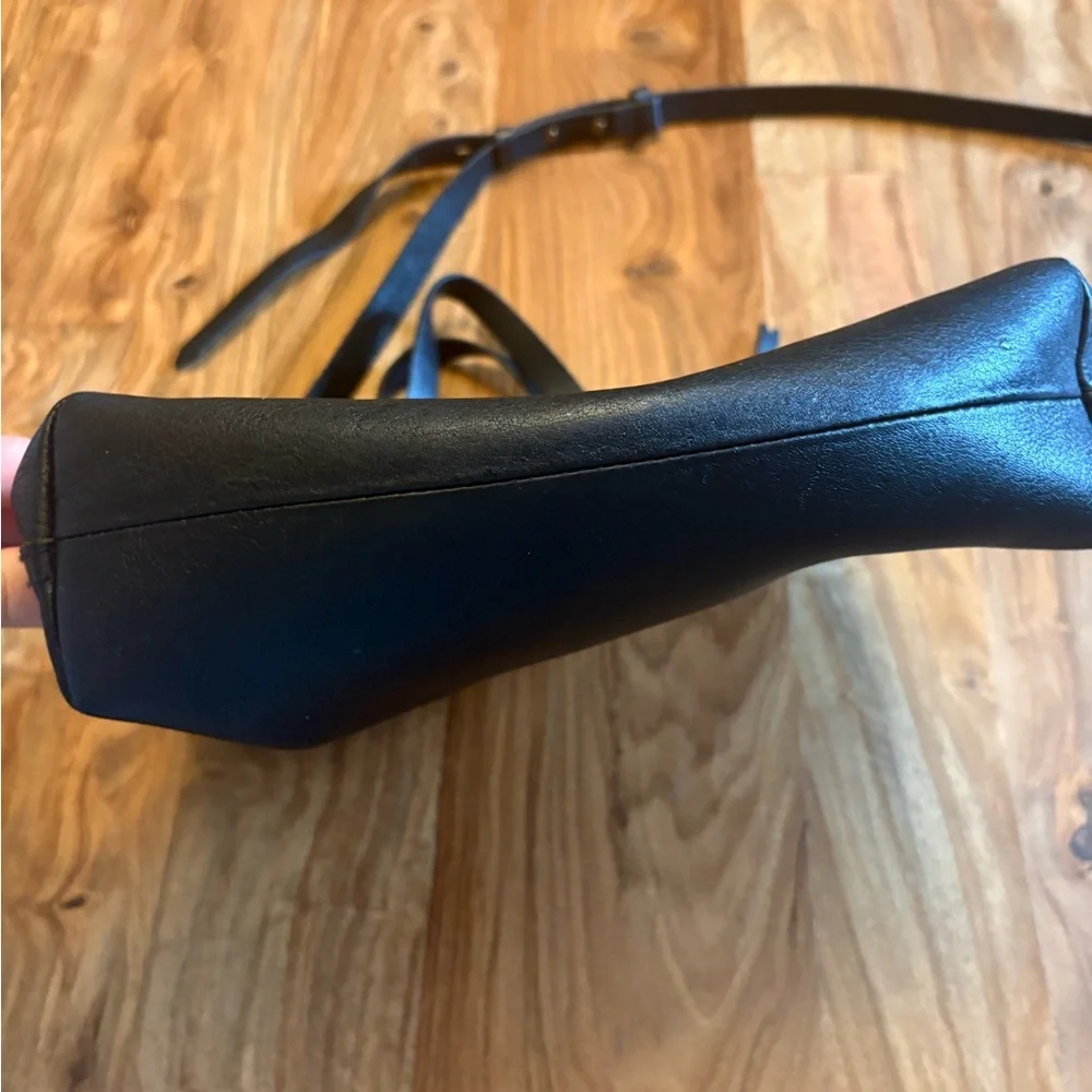 Madewell Black Leather Tote Bag - Picture 3 of 8
